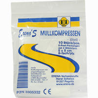 Erenas Mullkompressen Steril 5x5cm 5 x 2 Stück