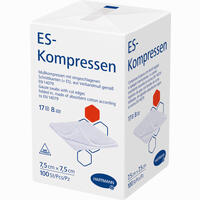 Es Kompressen Compact Unsteril 7,5 X 7,5 Cm 8fach 100 Stück