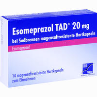 Esomeprazol Tad 20mg bei Sodbrennen Kapseln 14 Stück