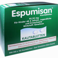 Espumisan Fuer Bildgebende Diagnostik Kautabletten 50 x 10 Stück