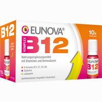 Eunova B12 Komplex Trinkfläschchen 10 x 10 ml