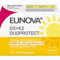 Eunova Duoprotect D3+k2 2000ie/80ug Kapseln 30 Stück