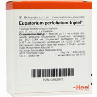 Eupatorium Perf Inj Ampullen 10 Stück