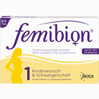 Femibion Schwangerschaft 1 D3 + 800ug Folat Tabletten 60 Stück