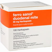 Ferro Sanol Duodenal Mite 50mggyn N Kapseln 100 Stück
