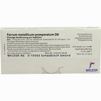 Ferrum Met Praep D8 Ampullen 8 x 1 ml
