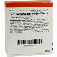 Ferrum Metallicum- Injeel Forte Ampullen 10 Stück
