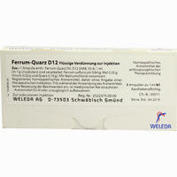 Ferrum Quarz D12 Ampullen 8 Stück