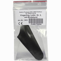 Fingerling Leder mit Bindeband Gr. 3 1 Stück