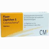 Fluor- Zäpfchen S Cosmochema 12 Stück