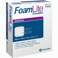 Foam Lite Convatec Adhäsiv 10x10cm Verband 10 Stück