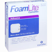 Foam Lite Convatec Adhäsiv 8x8cm Verband 10 Stück