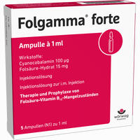 Abbildung von Folgamma Forte Ampullen 5 x 1 ml