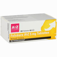 Folsäure Abz 5mg Tabletten 100 Stück