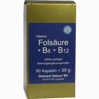 Folsäure + B 6 + B 12 Ohne Lactose Kapseln 90 Stück