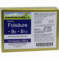 Folsäure + B6 + B12 Kapseln 120 Stück