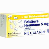 Folsäure Heumann 5mg Tabletten 20 Stück