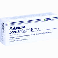 Folsäure Lomapharm 5mg Tabletten 50 Stück