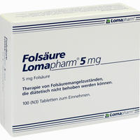Folsäure Lomapharm 5mg Tabletten 100 Stück
