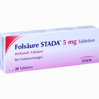 Folsäure Stada 5mg Tabletten 20 Stück