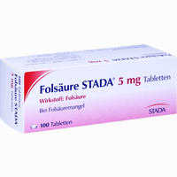 Folsäure Stada 5mg Tabletten 100 Stück