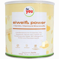 For You Eiweiß Power Vanille Pulver 750 g
