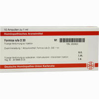 Formica Rufa D30 Ampullen Dhu-arzneimittel 10 x 1 ml