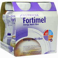 Fortimel Energy Multi Fibre Schokoladengeschmack Fluid Pfrimmer Nutricia 4 x 200 ml