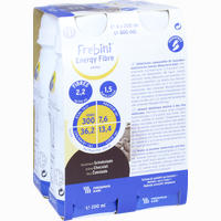 Frebini Energy Fibre Drink Kakao Trinkflasche Fluid 4 x 200 ml