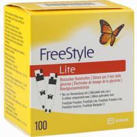 Freestyle Lite Teststreifen Ohne Codieren Abbott Diabetes Care 100 Stück