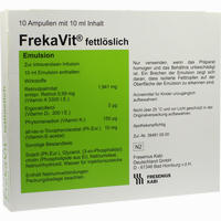 Freka Vit Fettlöslich Glas Ampullen 10 x 10 ml