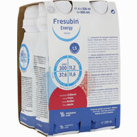 Fresubin Energy Drink Erdbeere Trinkflasche Lösung Fresenius Kabi 4 x 200 ml