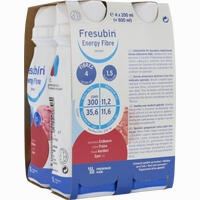 Fresubin Energy Fibre Drink Erdbeere Trinkflasche Lösung 4 x 200 ml