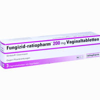 Abbildung von Fungizid- Ratiopharm 200mg Vaginaltabletten 3 Stück