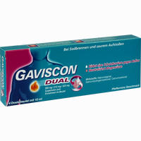 Gaviscon Dual 500mg/213mg/325mg Suspension 4 x 10 ml