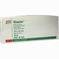 Gazin Mullkompresse 10x10cm 32fach Unsteril Kompressen 50 Stück