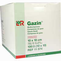 Gazin Mullkompresse 12fach 10x10cm Steril 10x10 Stück