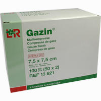 Gazin Steril 7. 5x7. 5cm 8f 50 Stück