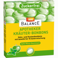 Gehe Balance Apotheker Kräuterbonbon Apfel- Minze zuckerfrei Bon 37 g