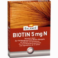 Gehe Balance Biotin 5mg N Tabletten 60 Stück