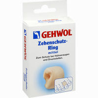 Gehwohl Zehenschutzring Gr. 2 Mittel 2 Stück