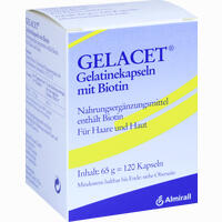 Gelacet Gelatinekapseln M Biotin 120 Stück
