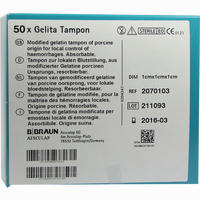 Gelita 1x1x1cm Tampon 50 Stück