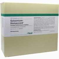 Gelsemium Homaccord Ampullen 100 Stück