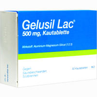 Gelusil Lac 500mg Kautabletten 50 Stück