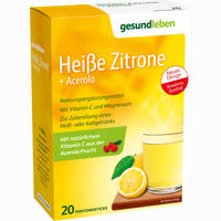 Gesund Leben Heiße Zitrone + Acerola Pulver 20 Stück