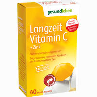 Gesund Leben Langzeit Vitamin C + Zink Kapseln 60 Stück