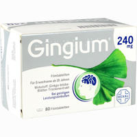 Gingium 240 Mg Filmtabletten 80 Stück