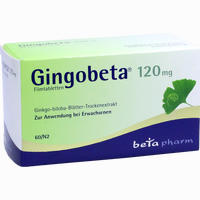 Gingobeta 120 Mg Filmtabletten 60 Stück