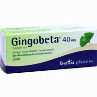 Gingobeta 40 Mg Filmtabletten 30 Stück